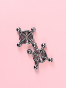 Cleme pentru Sfârcuri cu Șurub Reglabil din Metal