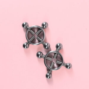 Cleme pentru Sfârcuri cu Șurub Reglabil din Metal