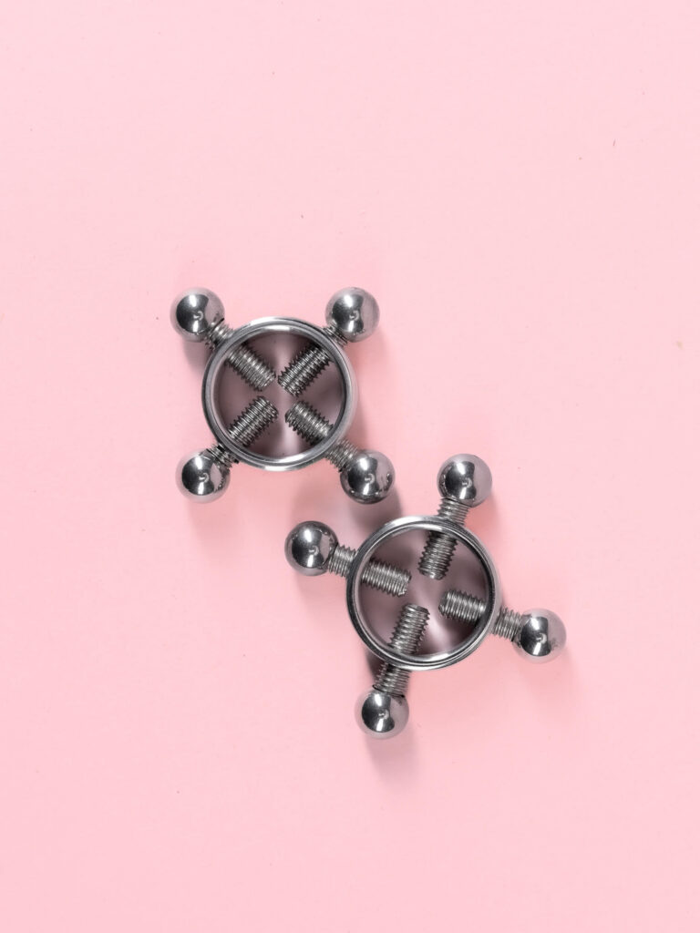 Cleme pentru Sfârcuri cu Șurub Reglabil din Metal