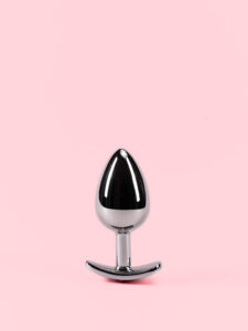 Butt Plug din Metal cu Diamant - 3 Mărimi