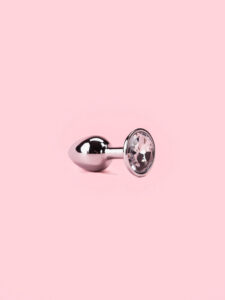 Butt Plug Argintiu din Metal 5 Marimi