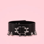Choker Punk cu Inele si Lanturi