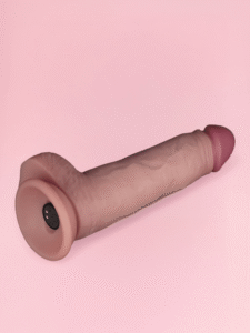 Fredy - Dildo Vibrator cu Piele Glisantă și Telecomandă 21 cm
