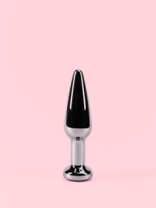 Butt Plug din Aluminiu cu Cristal