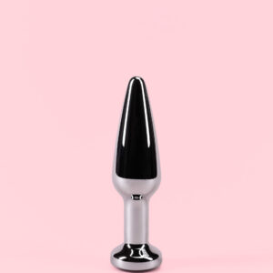 Butt Plug din Aluminiu cu Cristal