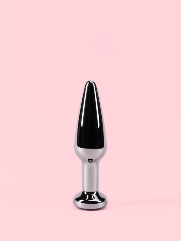 Butt Plug din Aluminiu cu Cristal