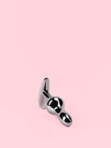 Butt Plug din Aluminiu cu Bază Detașabilă și Diamant