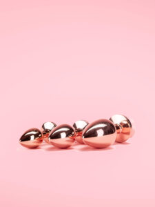 Rose Butt Plug din Metal cu Trandafir 3 Marimi