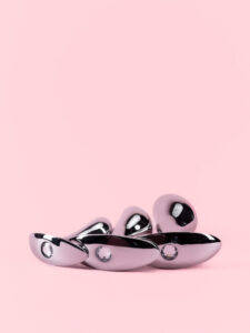 Set 3 Dopuri Anale din Metal cu Vârf Curbat