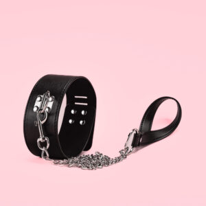 Choker Goth cu Inele si Lanturi