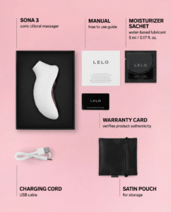 LELO SONA 3 - Vibrator Premium cu Sucțiune și Aplicație 