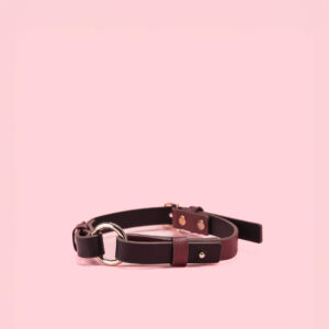 Choker Simplu din Piele cu Model Crocodil