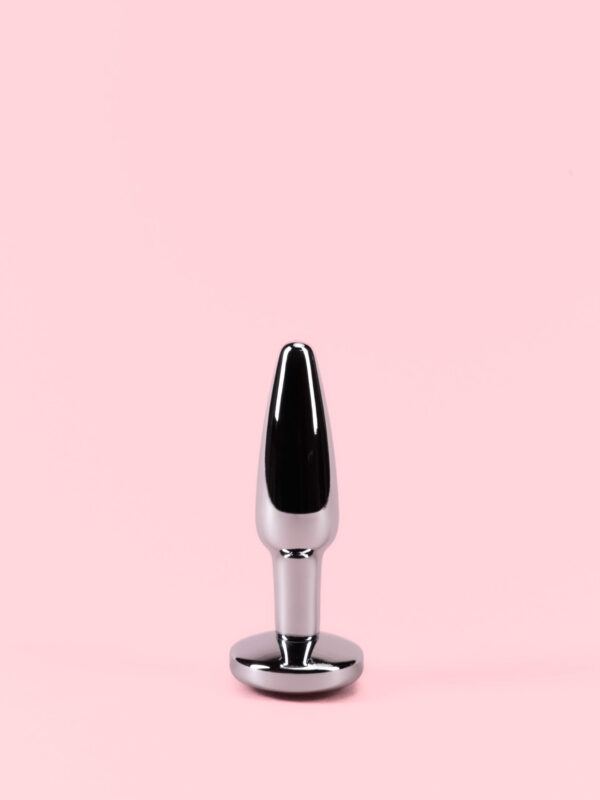 Dop Anal Metal Mini cu Diamant - Butt Plug XS