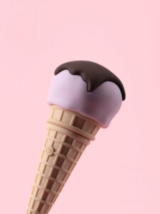 Elsa - Ice Cream Vibrator Discret și Jucăuș
