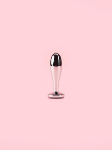 Set Long Metal Butt Plugs cu Diamant