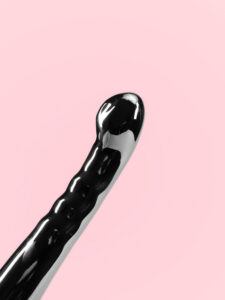 Stimulator din Metal Curbat pentru Punctele G și P 18 cm