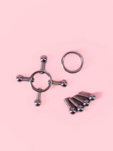 Cleme pentru Sfârcuri cu Șurub Reglabil din Metal
