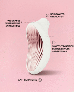 LELO SONA 3 - Vibrator Premium cu Sucțiune și Aplicație 