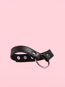 Choker Punk Simplu cu Inel