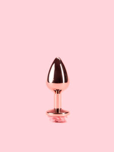 Rose Butt Plug din Metal cu Trandafir 3 Marimi