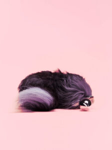 Fox Tail Butt Plug Argintiu