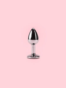 Butt Plug Argintiu din Metal 5 Marimi