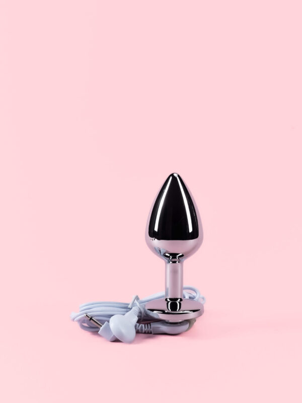 Dop Anal din Metal cu Electrostimulare