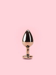 Golden Heart Butt Plug din Metal 3 Marimi