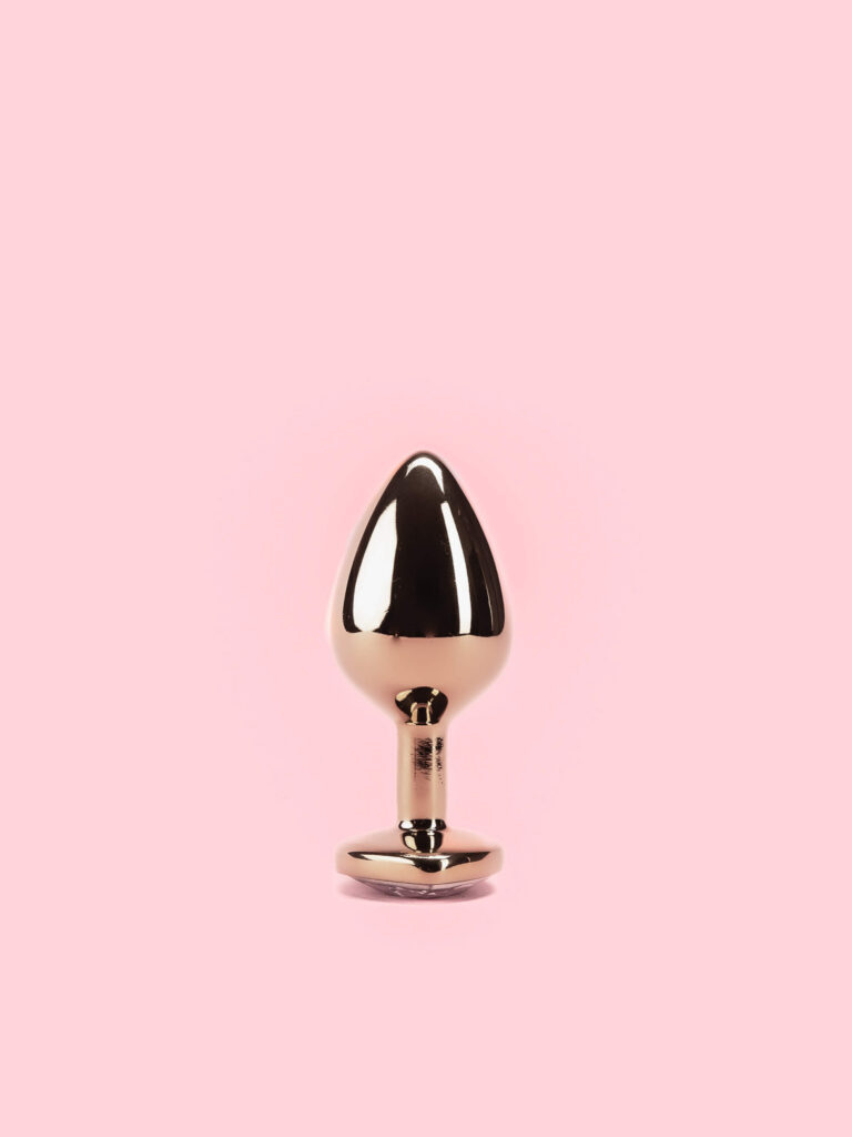 Golden Heart Butt Plug din Metal 3 Marimi