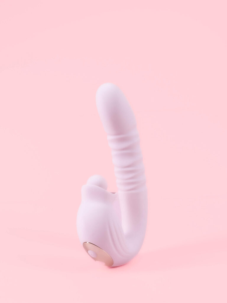 Tiffany - Vibrator 3-în-1 cu Penetrare, Rotire și Stimulare Clitoridiană