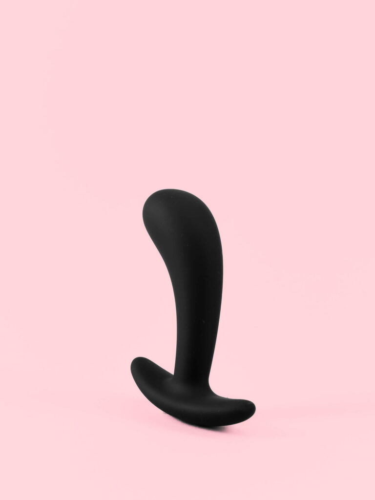 Butt Plug din Silicon Flexibil cu Design Curbat - 3 Mărimi