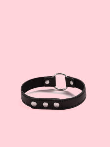 Choker Punk Simplu cu Inel