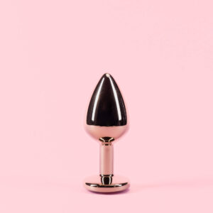 Golden Butt Plug cu Diamant