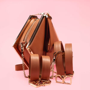 Lockink - Set BDSM Luxury Golden Leather