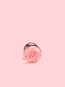 Rose Butt Plug din Metal cu Trandafir 3 Marimi