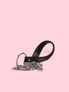 Choker Goth cu Inele si Lanturi