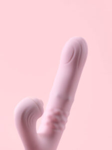 Come Play - Vibrator Dual Stimulare Clitoris & Punct G Glisant Cutie Cadou