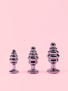 Butt Plug din Metal Conic 3 Mărimi