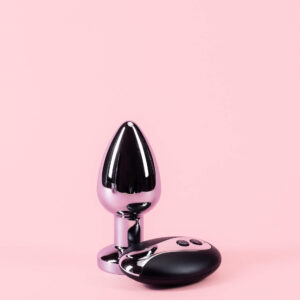 Butt Plug Vibrator din Metal cu Telecomandă - 3 Mărimi