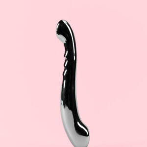 Stimulator din Metal Curbat pentru Punctele G și P 18 cm