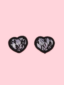 Sexy Heart Nipple Covers cu Model