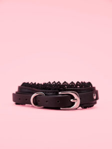 Luxury Choker cu Dantela si Lesa