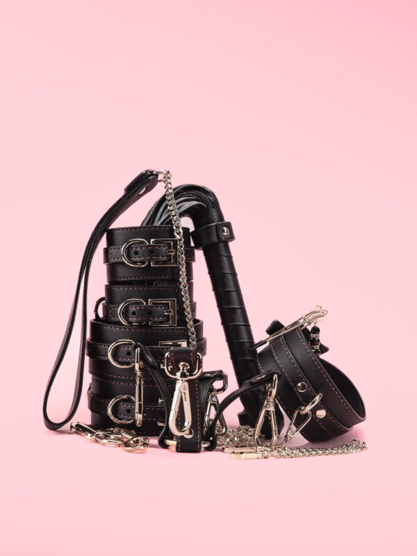 BDSM Full Set Piele - Catuse Maini si Picioare