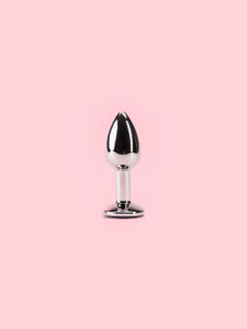 Butt Plug Argintiu din Metal 5 Marimi