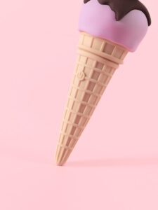 Elsa - Ice Cream Vibrator Discret și Jucăuș