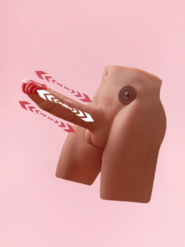 Jason - Torso cu Dildo Vibrator si Orificiu Anal