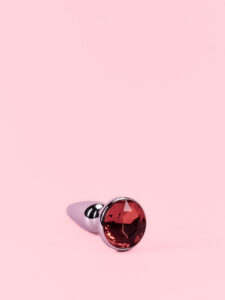 Dop Anal Metal Mini cu Diamant - Butt Plug XS