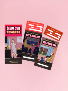 Blow Job Rewards – Set de 10 Cupoane Erotice Amuzante