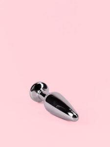 Butt Plug din Aluminiu cu Cristal