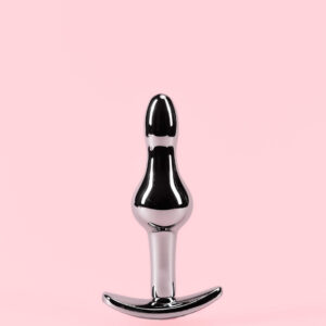 Butt Plug din Aluminiu cu Bază Detașabilă și Diamant